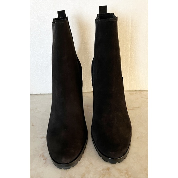 Coach Odelle Black Suede High Heel Ankle Boots 7 NWT - Picture 4 of 10